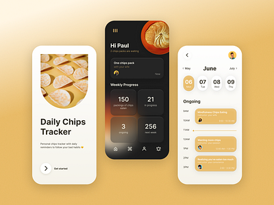 Daily UI Challenge. Chips Tracker ui