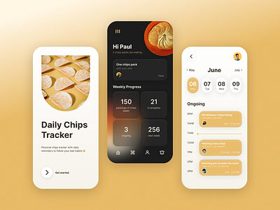 Daily UI Challenge. Chips Tracker