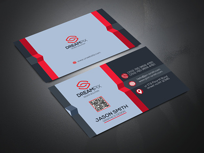 Abstract Business Card or Visiting Card Design