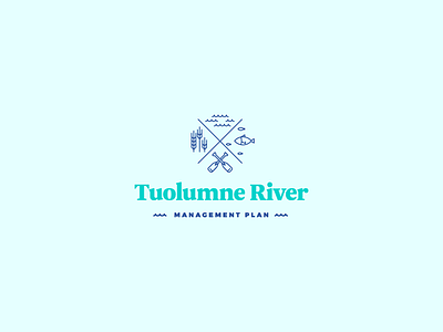 Tuolumne River Management Plan Branding branding crest icon logo river