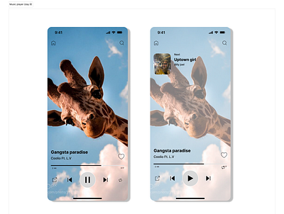 Music player dailyui design graphic design ui uiux
