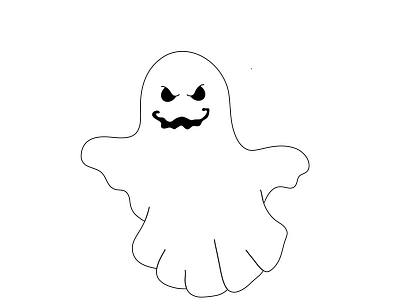 Ghost 4 halloween illustration
