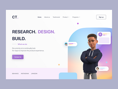 Design Agency - landing page :  Website Design