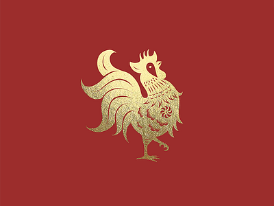 Chinese New Year of the Rooster Illustration