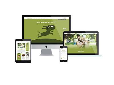 Website Redesign for Earth Rated dogs eco friendly environment green poop poop bags rebrand responsive ui ux website