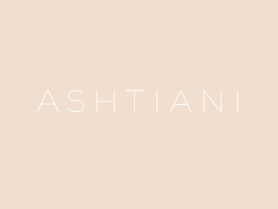 Typography for Ashtiani branding custom fashion identity letterforms logo typeface typography ultra thin