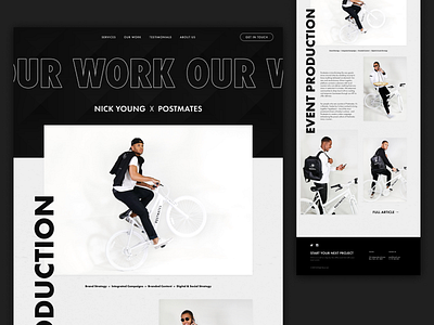 Our Work - Desktop concept desktop figma portfolio web design work