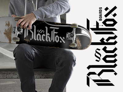 BlackFox Boards blackletter debut skateboard