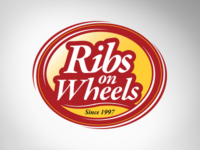 Ribs on Wheels branding logo ribs
