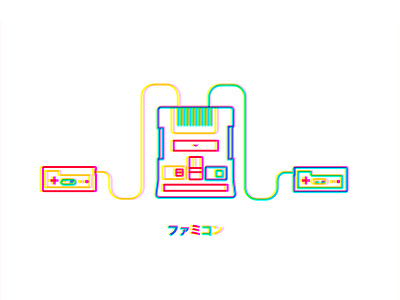 ファミコン colors famicon illustration line nes videogame ファミコン