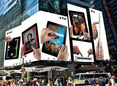 Apple iPad Times Square NYC advertising apple campaign design ipad nyc stevejobs ui ux