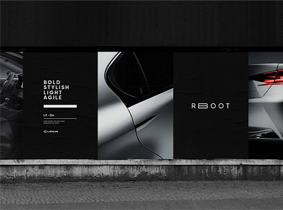 Lexus Reboot 360 branding campaign launch lexus print reboot typography ui ux webdesign