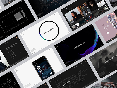 Massiv. Music app bold branding cool festival fresh loud massiv music styleguide typography ui ux web