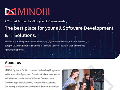 MINDIII Systems Pvt Ltd become most trusted IT partner in 2022. animation graphic design ui