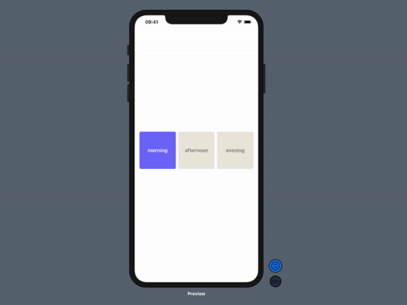 Time of Day Control in Action segmented control swift swiftui ui ui design
