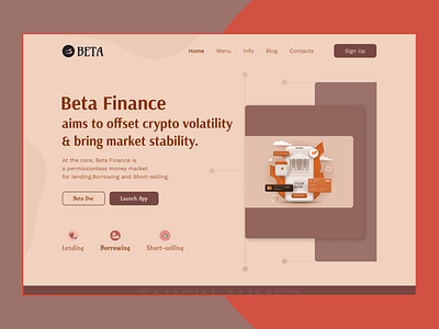 Beta Finance Landing page
