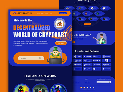 Crypto Landing Page clean crypto crypto landing page design header hero landing page landingpage marketplace minimal nft app nft landing page nft marketplace nft mint nft ui nfts token ui website website design