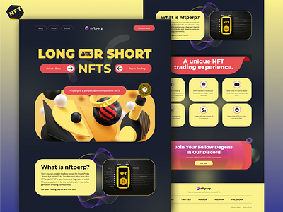 NFT Landing Page Design