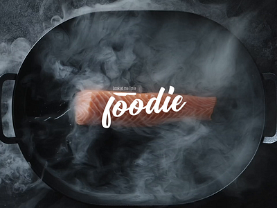 I'm a foodie - Branding animation blogger branding design flat food foodie icon logo minimal restaurant logo travel typography