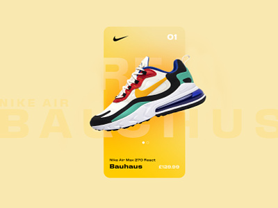 Nike React Bauhaus - App Concept app design ecommerce fashion interaction interface interface design nike ui ux