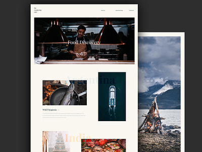 The Wandering Chef - Editorial Web Design