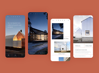 Abode | The modern luxury real estate app design architectural architecture booking app design ecommerce house house app interface design luxury app minimal ui ux vip