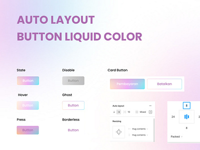 Auto layout Button for Figma button design buttons design mobile app design ui userinterface ux visual website