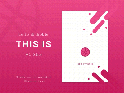 Hello, hola, hi Dribbble animation debut design flat frist shot illustration vector