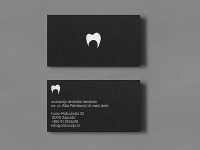 business card dentist businesscard design graphic design print design