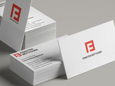 Fenster Böttcher / Logo Design / Business Card business card fenster böttcher graphic design logo design