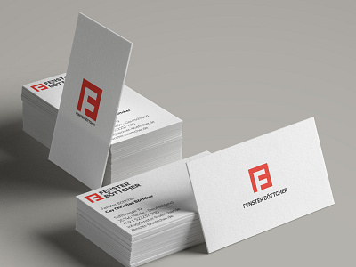 Fenster Böttcher / Logo Design / Business Card business card fenster böttcher graphic design logo design