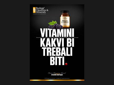 Bodega Vitamins & Minerals design graphic minerals print vitamins