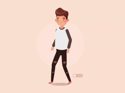 Walk Cycle 2d 90´s after effects animation design dribbble dubstep effects motion retro toggle walkcycle walking