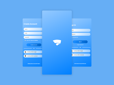 Mobile App Onboarding Screens UI Design | Adobe XD