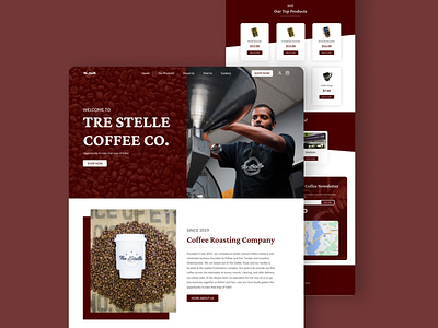 Website UI UX for Coffee Roasting Company