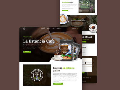Cafe Restaurant Website UI UX Design