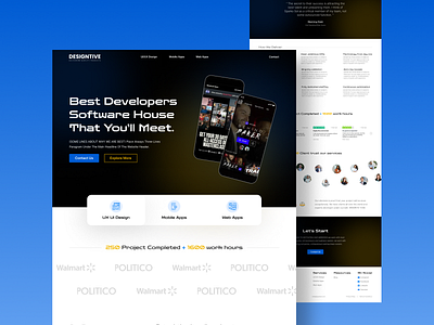 Software Company Website UI UX Design