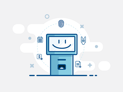 Self-consulting virtual assistant assistant character design illustration ui ux