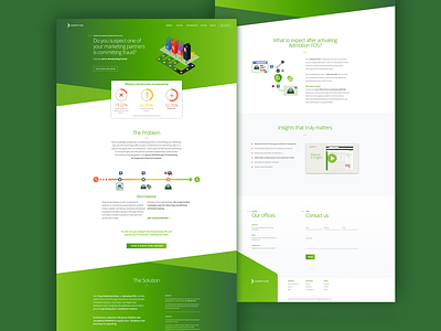 Admotion Fraud Detection Suite landing page design illustration landing page site uidesign website