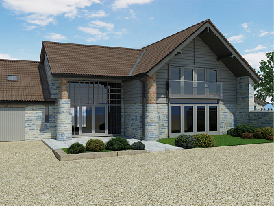 Barn Conversion 3d architecture barn c4d visual