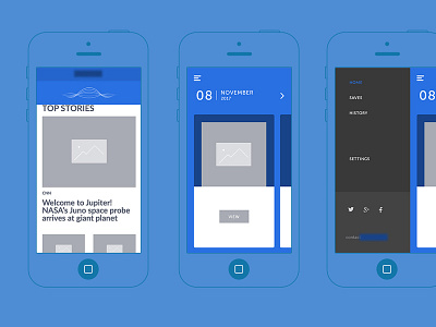 Web App Concept app blue concept desktop ui ux web