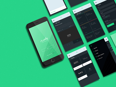 Unify app app green iphone ui ux web
