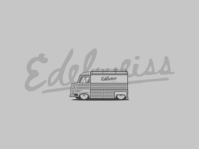 EDELWEISS carillustration customtype illustration lettering typography