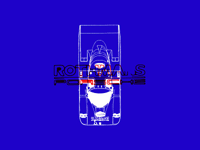 ROTHMANS PORSCHE customtype design illustration typography