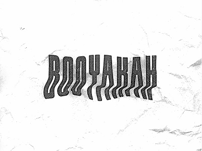 BOOYAKAH branding custom type logo logotype typography