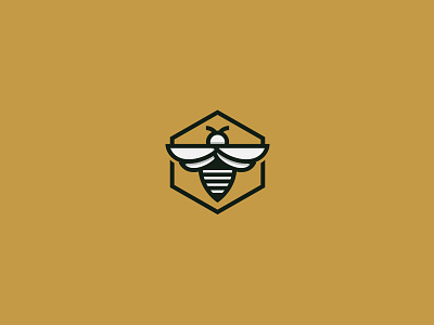 BEE bee branding honey icon icon design linesart logo design