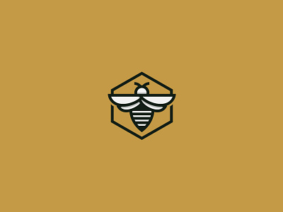 BEE bee branding honey icon icon design linesart logo design