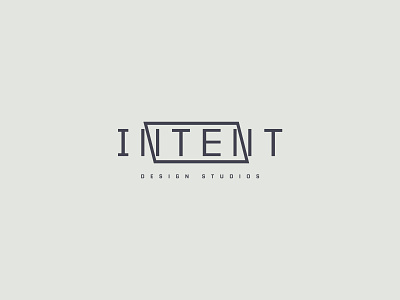 INTENT DESIGN STUDIOS branding custom type identity intent design studios logo typography