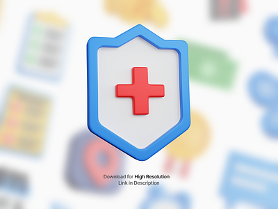 3d rendering blue shield medical isolated 3d 3d shield 3ddesign 3dillustration 3dmodelling 3drendering blender blue shield design doctor help icon illustration logo medical medical logo safety shield icon support ui