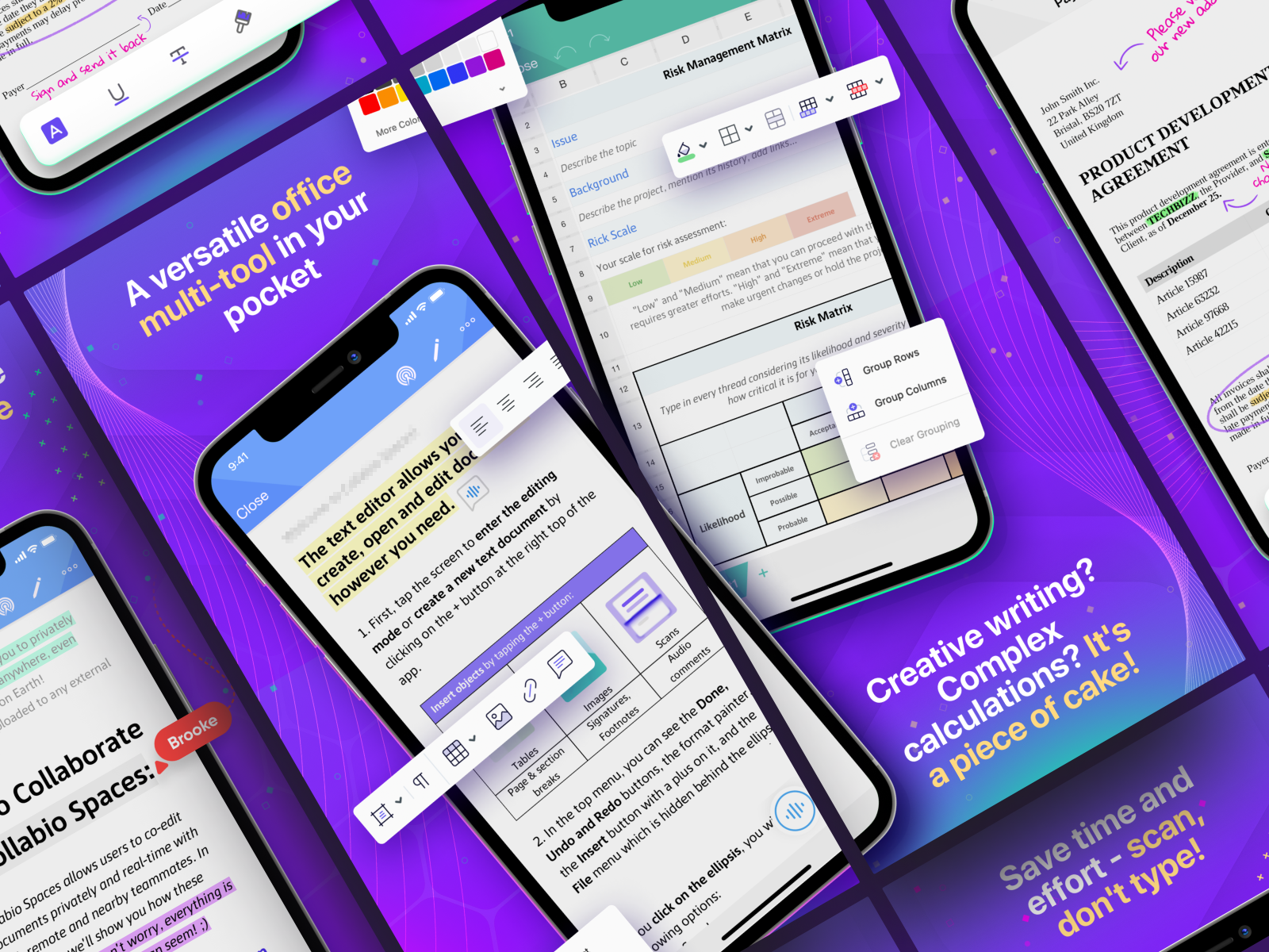 Collaboration tool App Store screenshots by Wladimir Mas on Dribbble